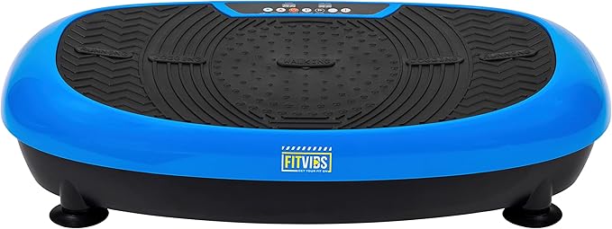 Vibration Plate Exercise Machine Workout Vibration Fitness Platform with Resistance Loops and Resistance Band, 2D, 3D or 4D