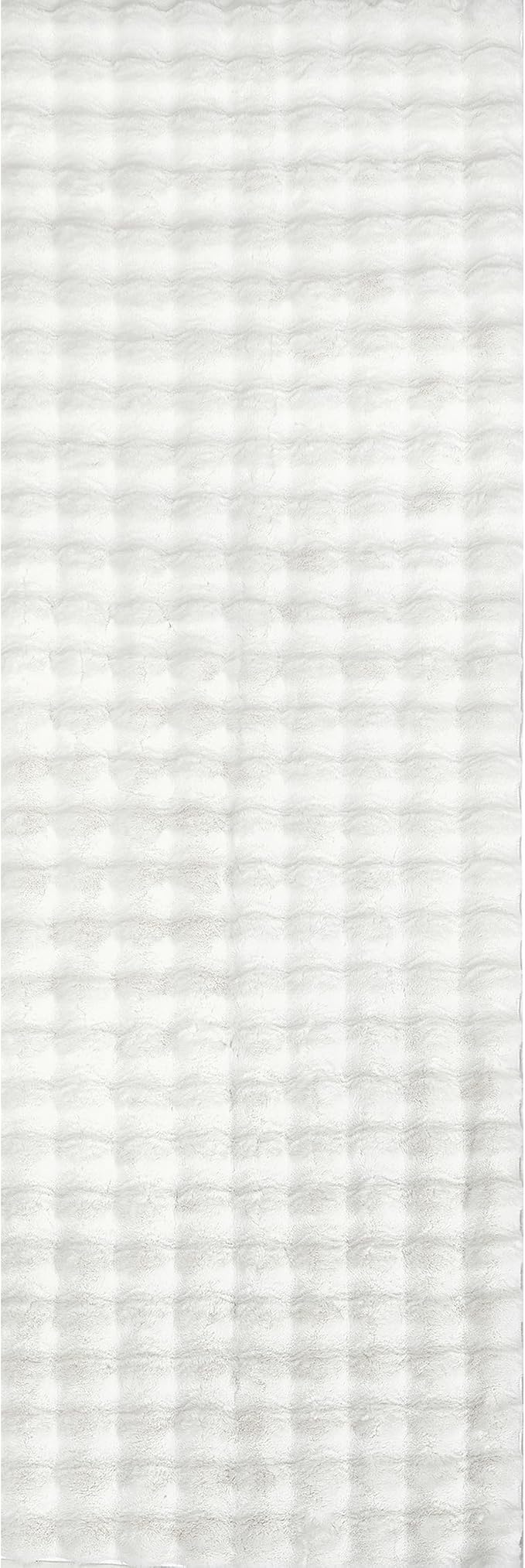 nuLOOM Jeni Checkered 2'6" x 6' Machine Washable Runner Rug for Living Room Bedroom Dining Room Entryway Hallway Kitchen, Off White