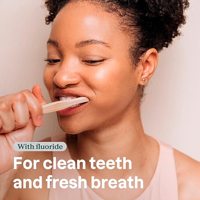 ATTITUDE Fresh Breath Toothpaste with Fluoride, Peppermint Flavor, Vegan & Cruelty-Free, Sugar-Free, Plant & Mineral-Based Ingredients, Clean Oral Care, 4.2 Oz