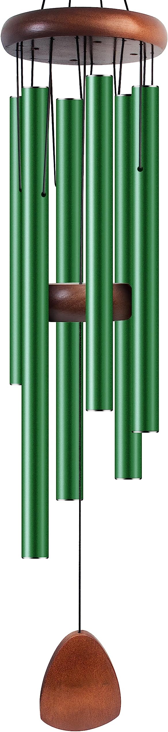 Large Aluminium Wind Chimes 37 Inches to Create a Zen Atmosphere Suitable for Outdoor, Garden, Patio Decoration. Classic Wind Chimes with Wind Catcher Suitable as A Gift for Unisex(Green)