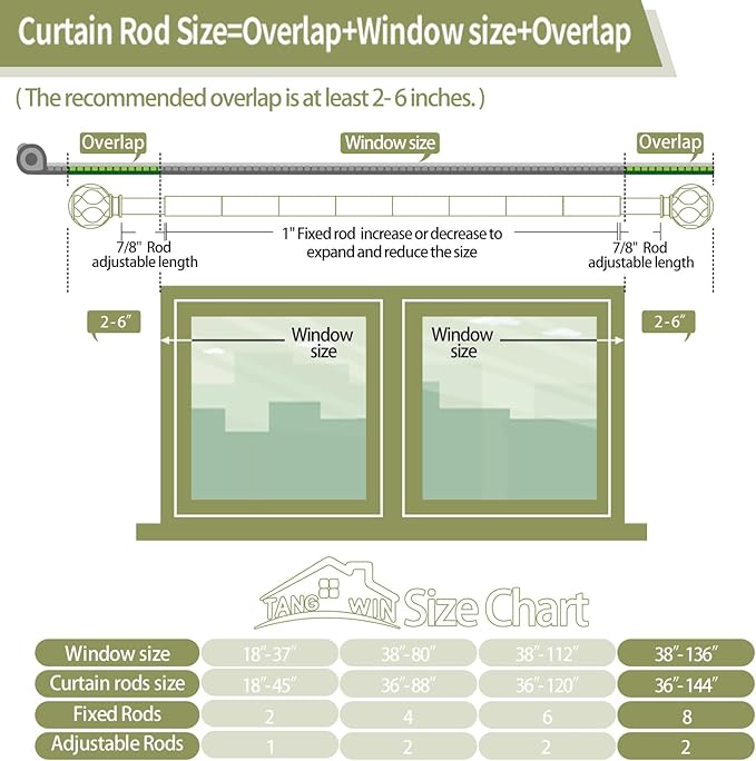 Gold Adjustable Curtain Rods for Windows:72-144 Inch Farmhouse Heavy Duty Long Curtain Rod for Bedroom Living Room,Boho Decorative Rustic Drapery Rods with Vintage Coastal Finials,Brass Gold