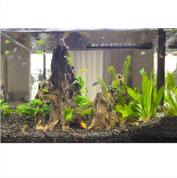 Dragon Rocks Aquarium Rock aquascaping Natural Stone Rocks Fish Tank Decor Rocks for Aquariums Landscaping Model Tank Decoration Aquarium Miniature -20Lb (2-8 inch)