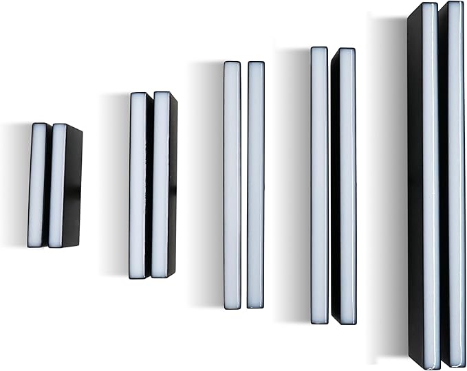 LUMENGY Paver Light Slim 0.5x14 Inch Glare-Free Steel Brick Lighting for Pavers, Walls, Driveway & Pathway Borders 5000K Warm White, Waterproof, Drive-Over Rated - 12V AC/DC