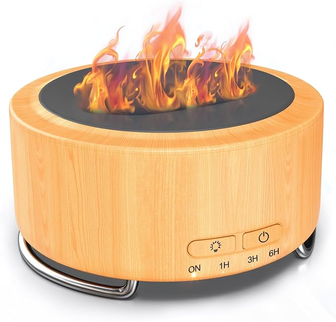 Essential Oil Diffuser for Home: 500ML Aroma Diffuser for Hotel Office Yoga Room - Humidifier with 9 Colors LED Night Light for Kids/Women Home Relaxation, Bright Yellow