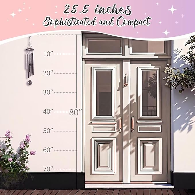 Gifts for Mom, 25''Wind Chimes, Mother Birthday Gifts for mom from Daughter Son, Mothers Day, Thanksgiving, Christmas Day Gift Ideas for Love Rreminder