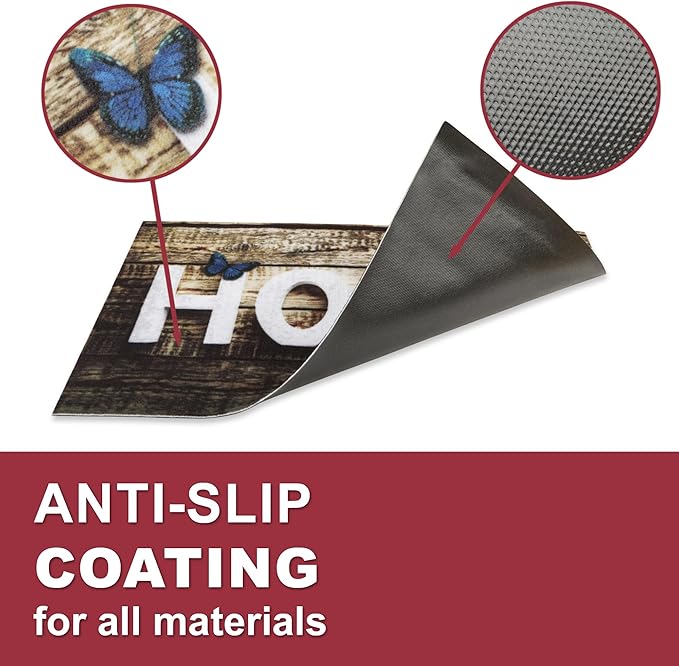 Floor Mat - for Indoor and Outdoor Use - Doormat - Non-Slip - Front Door Shoe Scraper - Size: 17x29