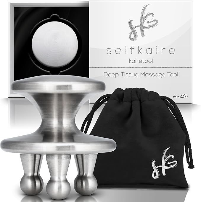 Kairetool Face & Body Massager, Lymphatic Drainage, Deep Tissue Massage, Pressure Point Therapy for Depuffing and Debloating, Fascia and Myofascial Release, Reduces Look of Cellulite, Matte