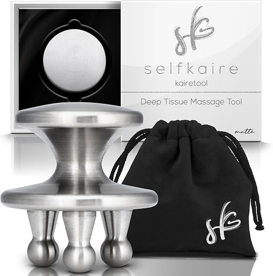 Kairetool Face & Body Massager, Lymphatic Drainage, Deep Tissue Massage, Pressure Point Therapy for Depuffing and Debloating, Fascia and Myofascial Release, Reduces Look of Cellulite, Matte