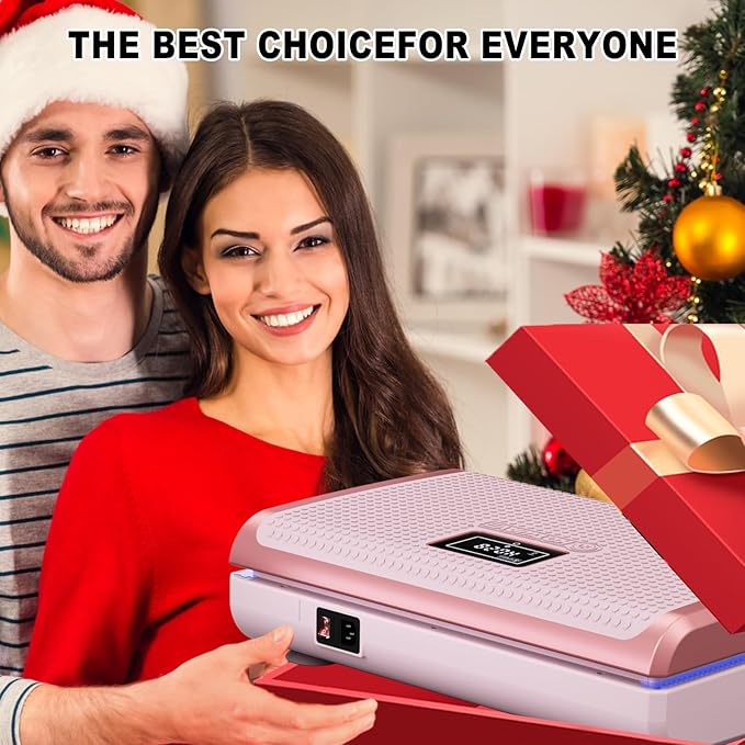 HOTWAVE Vibration Plate Exercise Machine for Lymphatic Drainage, Power Vibrating Plates Platform for Weight Loss - Whole Body Shaker Vibration Plate Machine Home Gym Shaping Fitness Workout