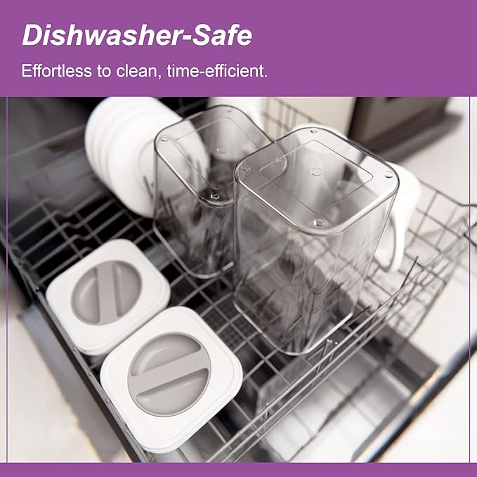 Amazing Abby - Carol - 96-Ounce Acrylic Canister (Set of 3), Plastic Airtight Food Container, Stackable for Pantry Storage, BPA-Free and Shatter-Proof, Perfect for Home and Commercial Use