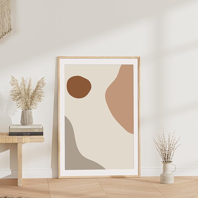 27x40 Poster Frame Natural Solid Oak Photo Frames with 24x36 Removable Mat Wall Hanging Large Handcrafted Frame with HD Plexiglass Wall and Tabletop Display Large Picture Frame