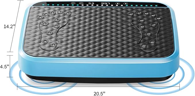 Vibration Plate Fitness Platform Whole Body Exercise Machine with 120 Speed Levels, Lymphatic Drainage, Fat Burning, and Weight Loss, Perfect for Women, Men, and Home Gym Exercise