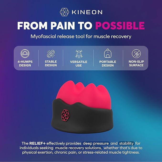 Relief+ Myofascial Release Tool - for Relieving Muscle Tension & Pressure Relief - Ergonomically Designed - Recovery Solutions - Improve Mobility - Customizable & Compact Design