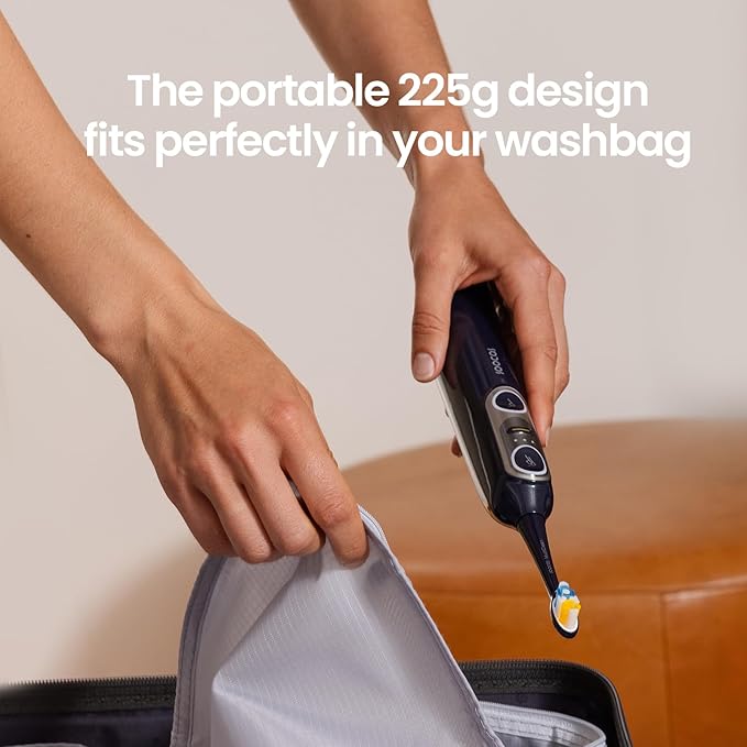 Soocas NEOS II Ultimate Set - Electric Toothbrush with Water Flosser, Sonic Electric Toothbrush for Adults, Portable for Travel, Deep Clean for Implants & Braces, Healthier Gums, Dark Violet