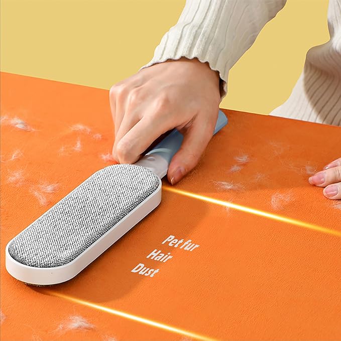 Self-Cleaning Pet Hair Remover for Laundry, Dog Hair Remover, Cat Hair Remover, Pet Lint Roller Brush, Reusable Cleaner Brush, Lint Brush for Clothes, Pet Lint Brush B (Gray)