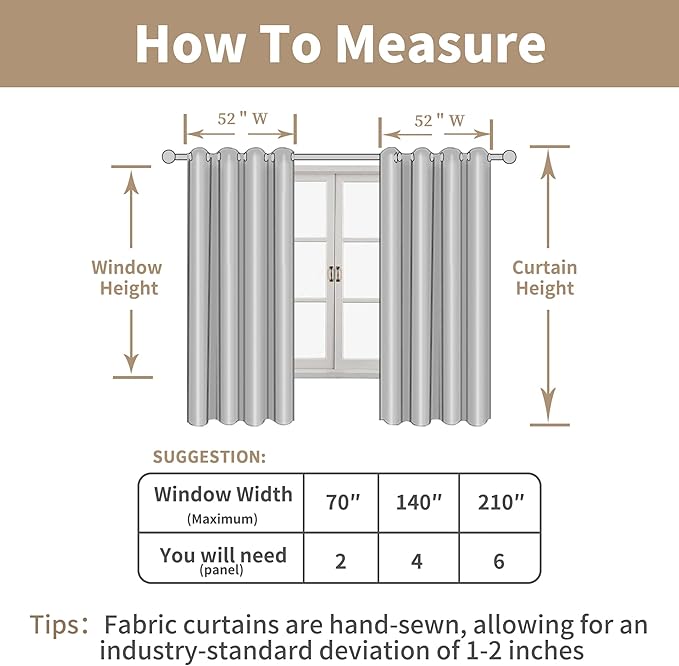 LAMIT Semi Sheer Linen Curtains 45 Inches Long, Bronze Grommet Light Filtering Panels Country Decor Drapes for Bedroom/Farmhouse/Windows, 52 x 45 Inch, Burnt Orange, 2 Panels Set