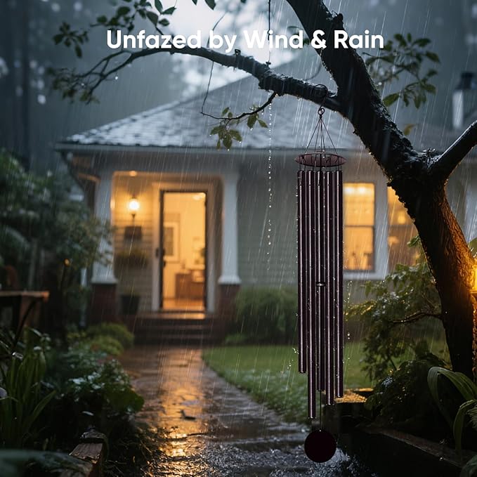 Large Wind Chimes for Outside Deep Tone, 65" Deep Tone Wind Chimes for Outside Porch Garden Patio Balcony Memorial Room Decor, Memorial Sympathy Gift for Loss of Loved One