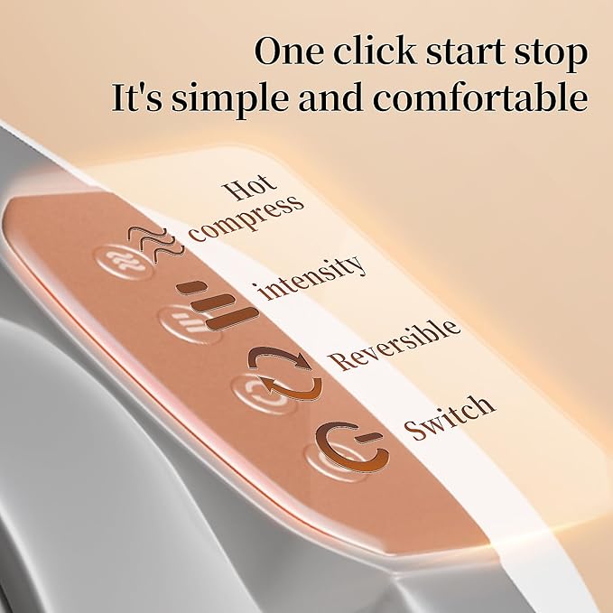 Intelligent Heated Massage Belt, Multi-Function Kneading Massager with Red Light Therapy, Natural Stone Massage for Waist and Abdomen