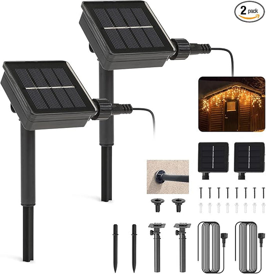 Replacement Solar Light Parts-Solar Light Replacement Tops for LED Panel Lantern Lid,Panel Lights (2 Pack)