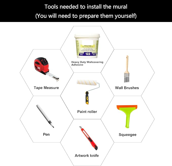 WFBHUA-Kids Tree Wallpaper Cute Animals Plants Bird Wall Decor Mural for Nursery Boys Girls Bedroom Room (Not Peel and Stick)