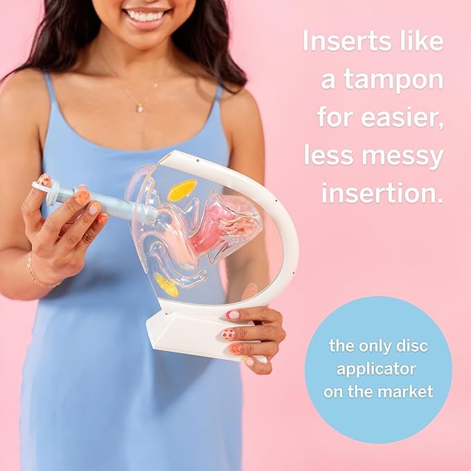 Pixie Menstrual Disc Applicator, Feminine Wash (2.5oz) & All-Natural Lube (20mL) Bundle - Inserts Like A Tampon - Every Woman Can Now Use Period Discs - Perfect For Long Nails - NOT For Menstrual Cups