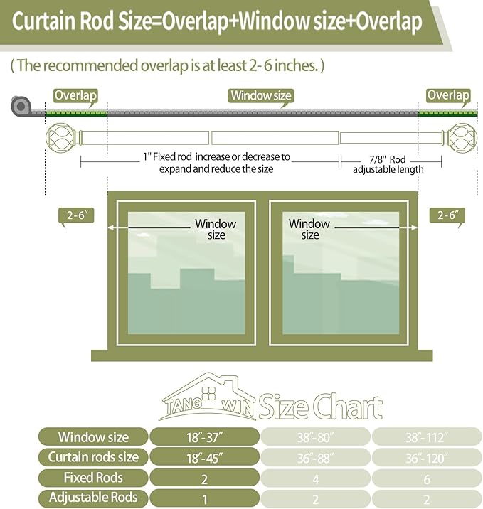 White Farmhouse Curtain Rods for Windows:18-45" Heavy Duty Adjustable Curtain Rod for Bedroom Living Room,Boho Decorative Rustic Drapery Rods with Vintage Coastal Texture Finials,Antique White