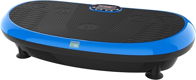 Vibration Plate Exercise Machine Workout Vibration Fitness Platform with Resistance Loops and Resistance Band, 2D, 3D or 4D