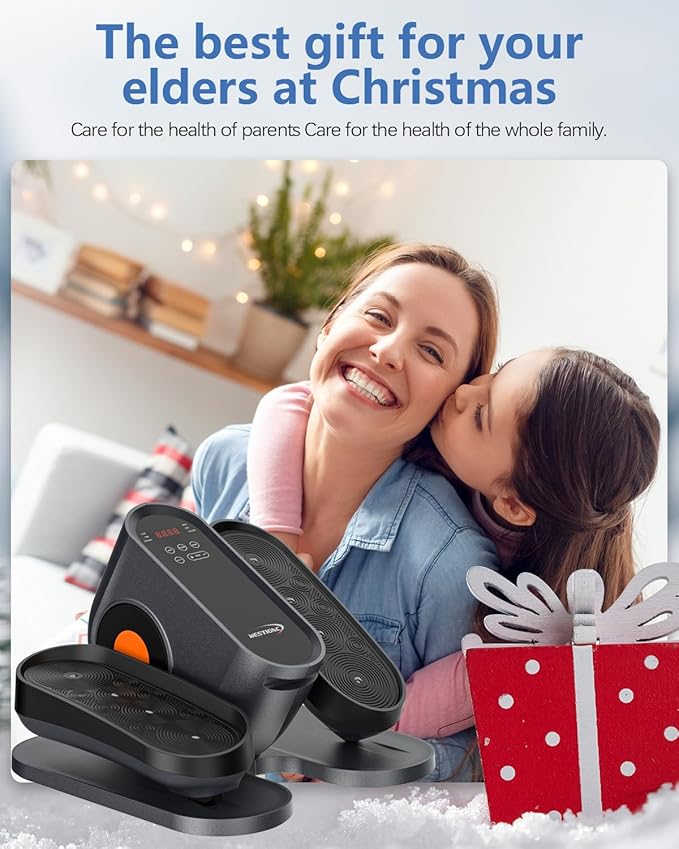 Under Desk Elliptical Machine, Electric Ellipse Leg Exerciser as Seen on Tv for Seniors with 10 Adjustable,Pedal Exerciser,Exercise Equipment for Home