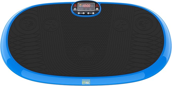 Vibration Plate Exercise Machine Workout Vibration Fitness Platform with Resistance Loops and Resistance Band, 2D, 3D or 4D