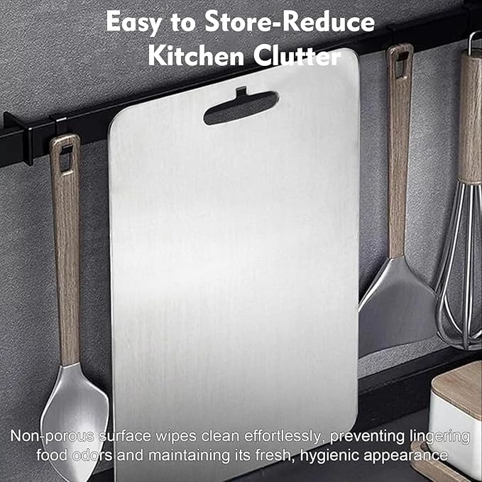 Titanium Cutting Board - 1 pack Titanium Cutting Boards for Kitchen,Double Sided Titanium Cutting Mat（11.81 * 17.91in）