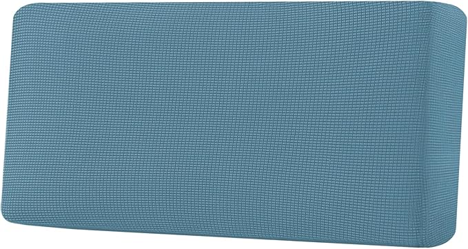 H.VERSAILTEX Super Stretch Individual Seat Cushion Covers Sofa Covers Couch Cushion Covers Slipcover Sets Thick Jacquard Textured Twill Fabric (1 Piece Sofa Cushion Cover, Storm Blue)