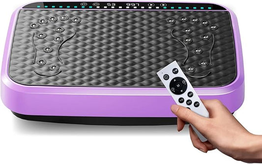 Vibration Plate Fitness Platform Whole Body Exercise Machine with 120 Speed Levels, Lymphatic Drainage, Fat Burning, and Weight Loss, Perfect for Women, Men, and Home Gym Exercise