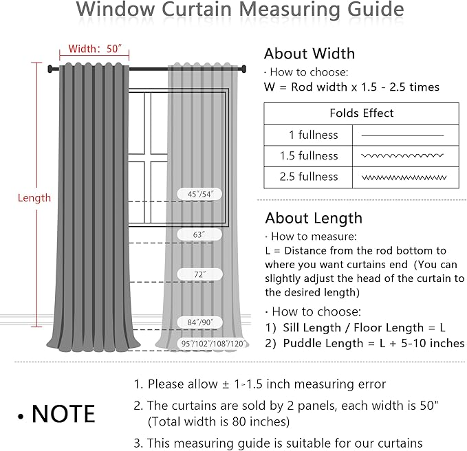 MYSKY HOME Oatmeal Curtains for Living Room, Semi Sheer Curtains & Drapes Light Filtering Farmhouse Country Boho Style Back Tab Draperies for Sliding Glass Door (Customsize, Light Oatmeal)