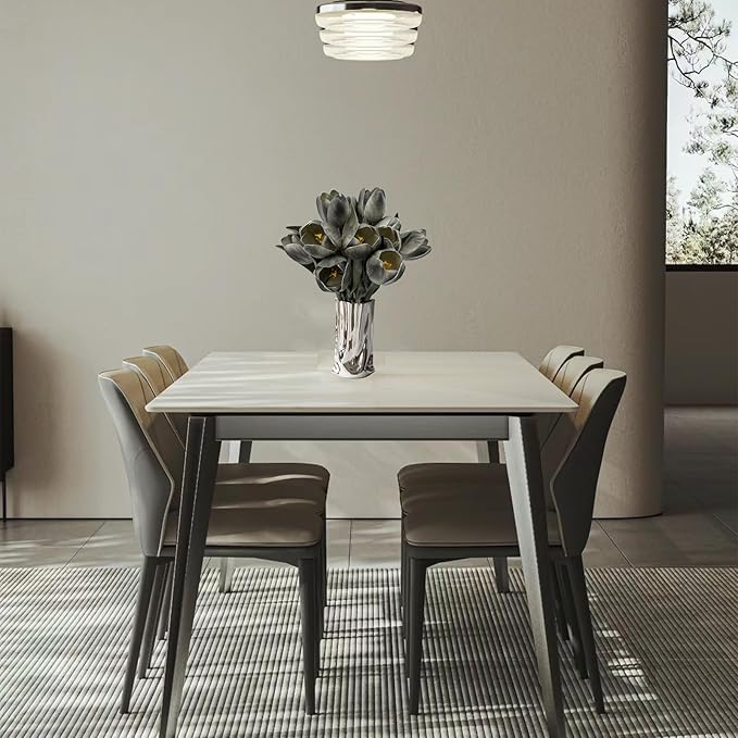 Buart Black-Coffee Flowers Artificial Luxury Big Tulip Valentine's Day Mother's Day Easter Home Kitchen Wedding Decorations(11pcs)