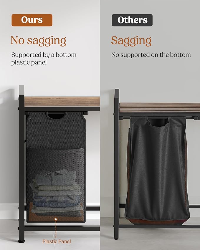 Lulive Laundry Hamper with Shelf, Laundry Basket 4 Section, Laundry Sorter Organizer with Pull-Out Removable Large 4 Color Bags & Large Top Shelf for Laundry Room, Bathroom and Dorm, 4 x 18 Gal (272L)