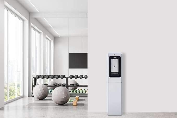 Avalon Freestanding Bottle Filler, High Capaciy Cooling, Sensor Dispensing, UV Cleaning, Digital Bottle Counter Display, Dual Filtration, WiFi Enabled