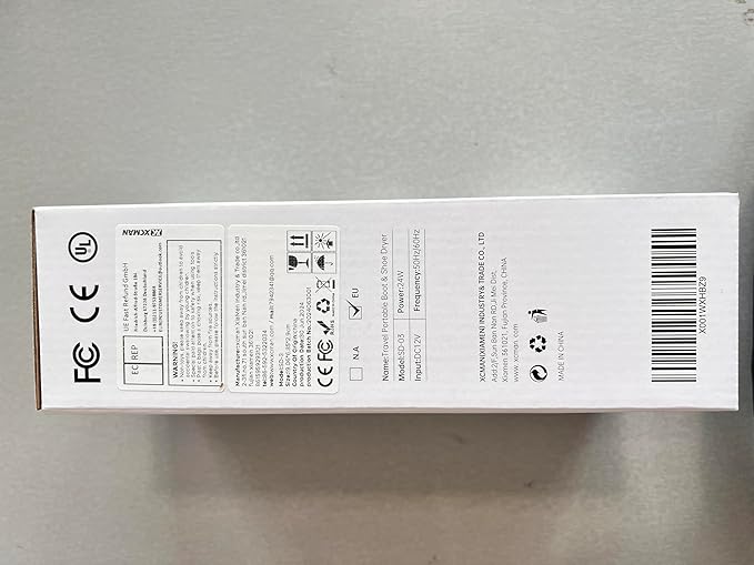 XCMAN Portable Shoe Dryers and Boot Dryer，Boot dryer for winter Boots, Work Boots, Rain Boots, Tennis Shoes, Ski Boot Liners,With integrated fan and heater-Ultra Silent | 12V DC/AC Converter| US Plug