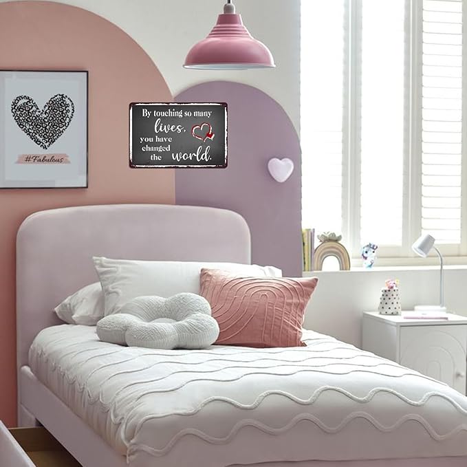 Nurse Retirement Gifts for Women, Nurses Practitioner Metal Tin Signs Home Decor Nursing School Graduation Happy Retirement Accessories Thank You Sign 8x12 Inch