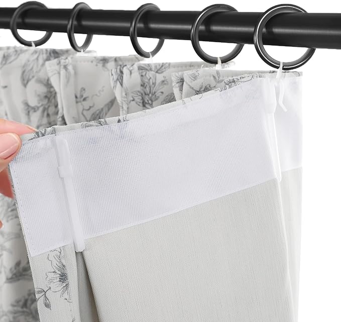 Pinch Pleated Vintage Floral Curtains - Room Darkening Drapes for Bedroom Living Room.2 Panels,84 Inches Wide 102 Inches Long