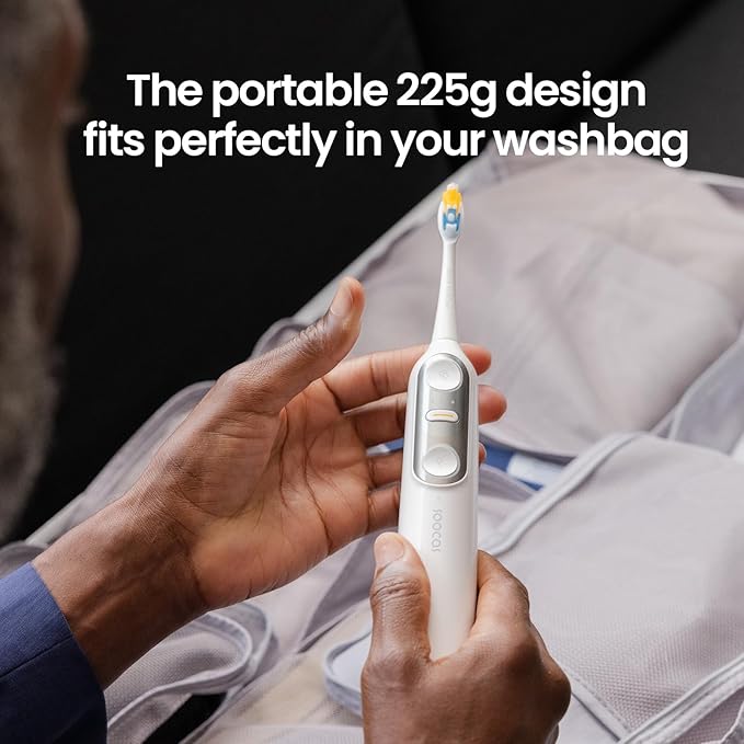 Soocas NEOS II Ultimate Set - Electric Toothbrush with Water Flosser, Sonic Electric Toothbrush for Adults, Portable for Travel, Deep Clean for Implants & Braces, Healthier Gums, Pearl White