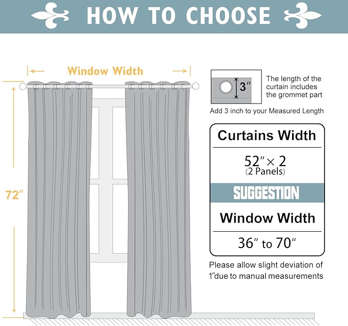 ChrisDowa Blackout Curtains 72 inches Long for Bedroom - 2 Panels Set Grommet Thermal Insulated Room Darkening Curtains for Living Room (Biscotti Beige, 52 x 72 Inch)