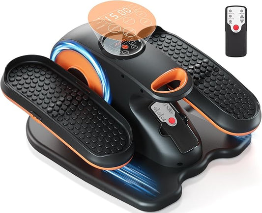 Under Desk Elliptical Machine, Ellipse Exerciser as Seen on TV for Seniors with Remote Control & 12 Adjustable Speeds, Elliptical Machine for Home