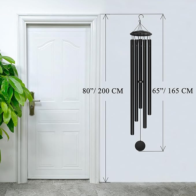Large Wind Chimes for Outside Deep Tone, 65" Deep Tone Wind Chimes for Outside Porch Garden Patio Balcony Memorial Room Decor, Memorial Sympathy Gift for Loss of Loved One