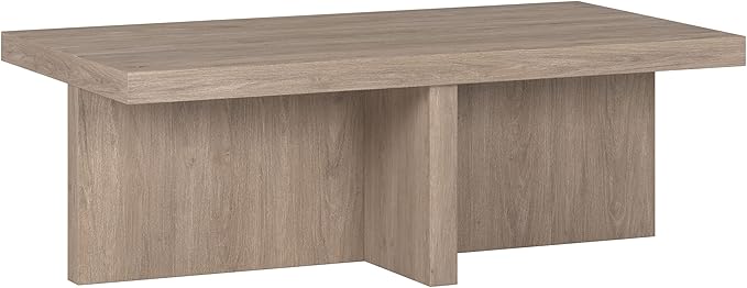 Henn&Hart Elna Coffee Table, 44" Wide,Grey