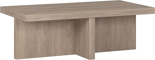 Henn&Hart Elna Coffee Table, 44" Wide,Grey