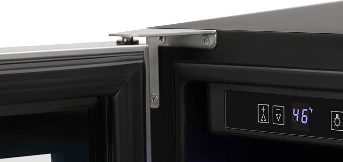 THOR Kitchen Freestanding/Under-Counter 24-Inch Dual Zone Wine Cooler in Stainless Steel - Model TWC2402