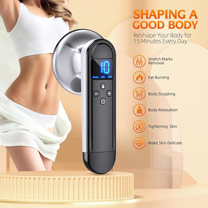 Body Sculpting Machine - Professional Cordless Cellulite Massager - Suitable for Belly, Neck, Leg, Hip, Arm