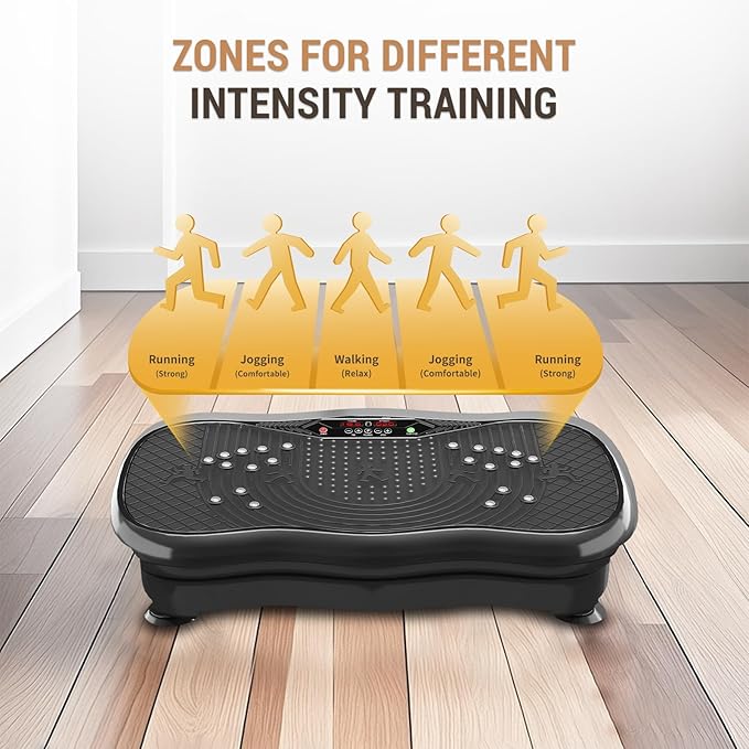 Vibration Plate Exercise Machine,Vibration Plate for Lymphatic Drainage,Whole Body Vibration Platform Portable Home for Weight Loss Muscle Toning & Fitness.