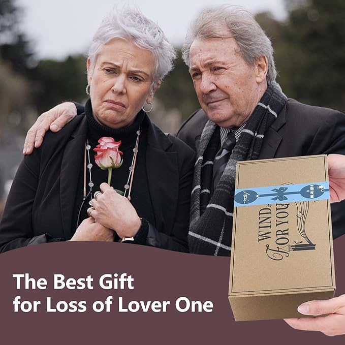 ASTARIN 36" Large Deep Tone Personalized Sympathy Wind Chimes, Memorial Wind Chime for Loss of Mother Father Loved One, Bereavement Gifts Decor Outdoor Patio Garden Graveyard