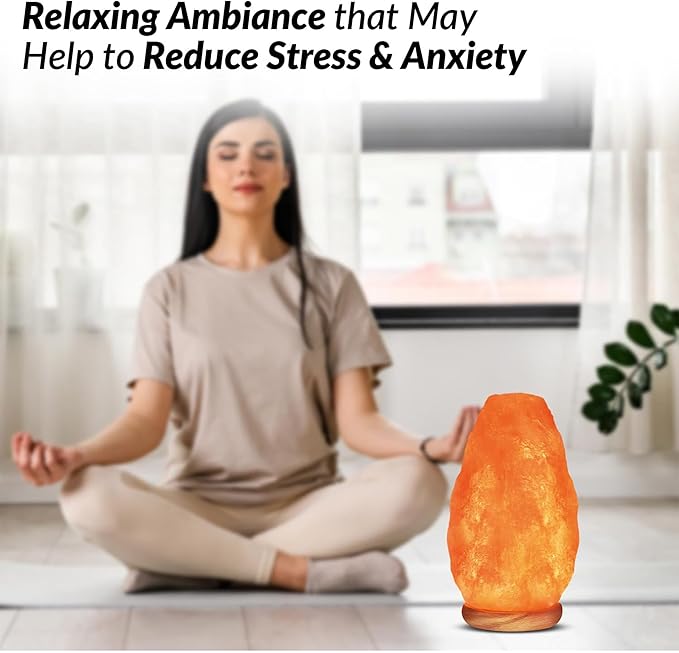 Himalayan Glow Salt Lamp with Dimmer Switch 5-7 lbs